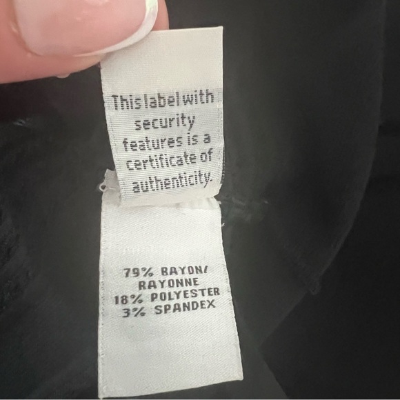 Diane Von Furstenberg DVF Sleeveless Scoop Neck Stretch Black Dress Size Large - Picture 12 of 13